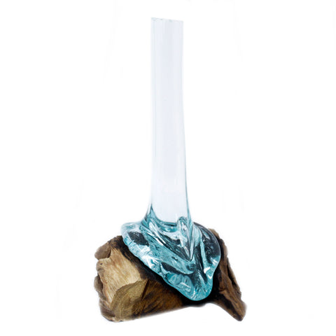 Molten Glass on Wood - Vase - Niche & Cosy 