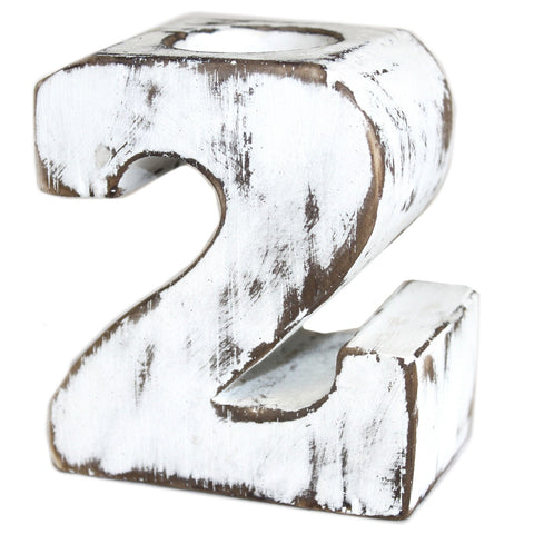 Wooden Birthday Numbers - No.2 - Niche & Cosy 