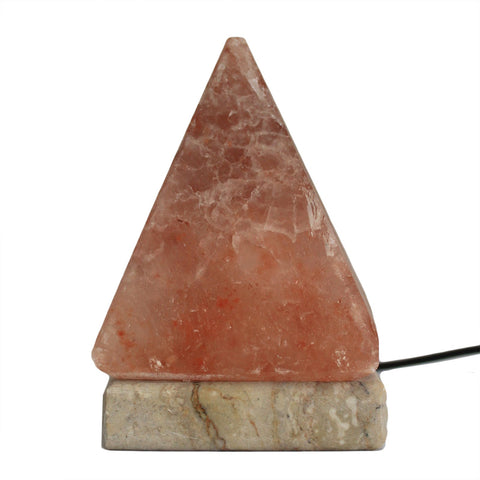 Quality USB Pyramid Salt Lamp - 9 cm (single) - Niche & Cosy 