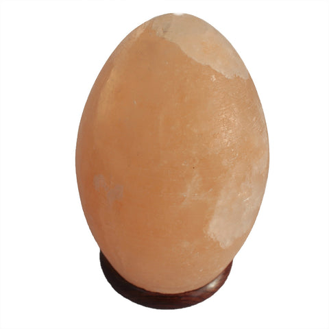 Salt Lamp Egg - Wooden Base - Niche & Cosy 