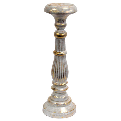 Large Candle Stand - White Gold - Niche & Cosy 