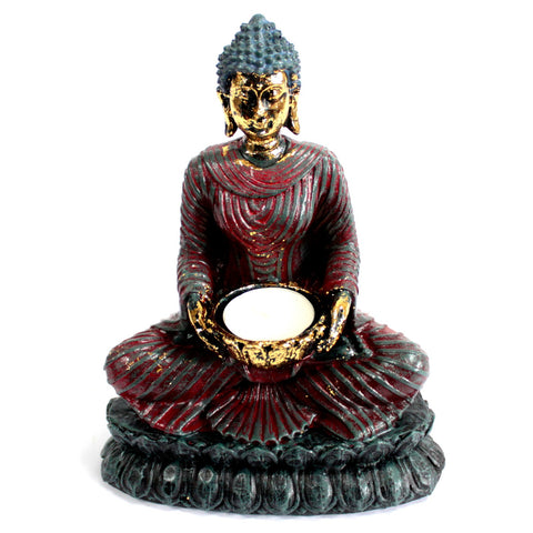 Antique Buddha - Devotee Candle Holder - Niche & Cosy 