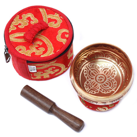 Mini Singing Bowl Gift Set - Red - Niche & Cosy 