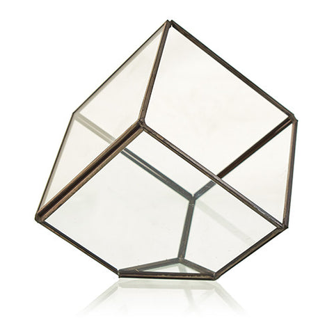 Glass Terrarium - Cube on Corner - Niche & Cosy 
