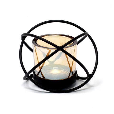 Centrepiece Iron Votive Candle Holder - 1 Cup Single Ball - Niche & Cosy 