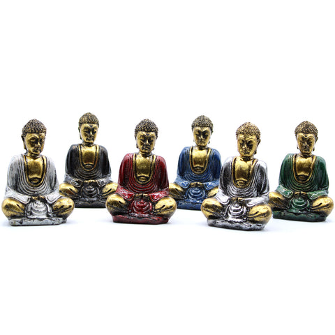 Gold Mini Buddha (Assorted Colours) - Niche & Cosy 