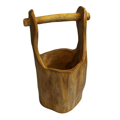 Teak Well Buckets aprox 28cm - Niche & Cosy 